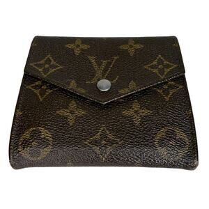 Vintage Louis Vuitton Elise Double Snap Wallet Monogram 1986 Authenticated